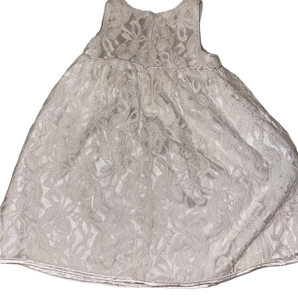 Ruum Little Girls Dress White Lace Sleeveless Size 3Y Spring/ Summer Dress - Picture 2 of 3